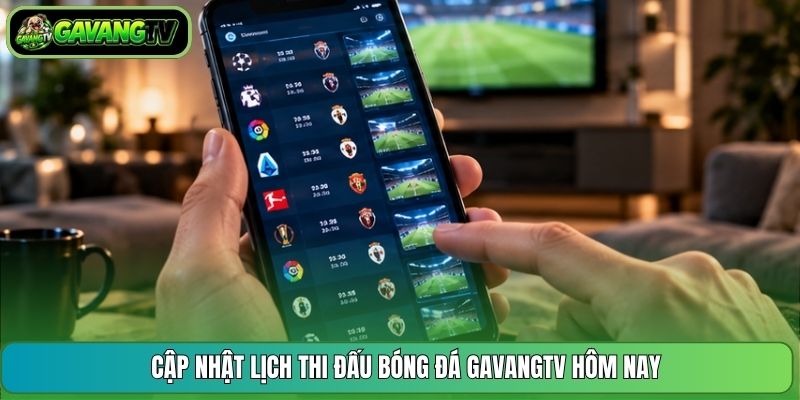 Cập nhật lịch thi đấu bóng đá GavangTV hôm nay